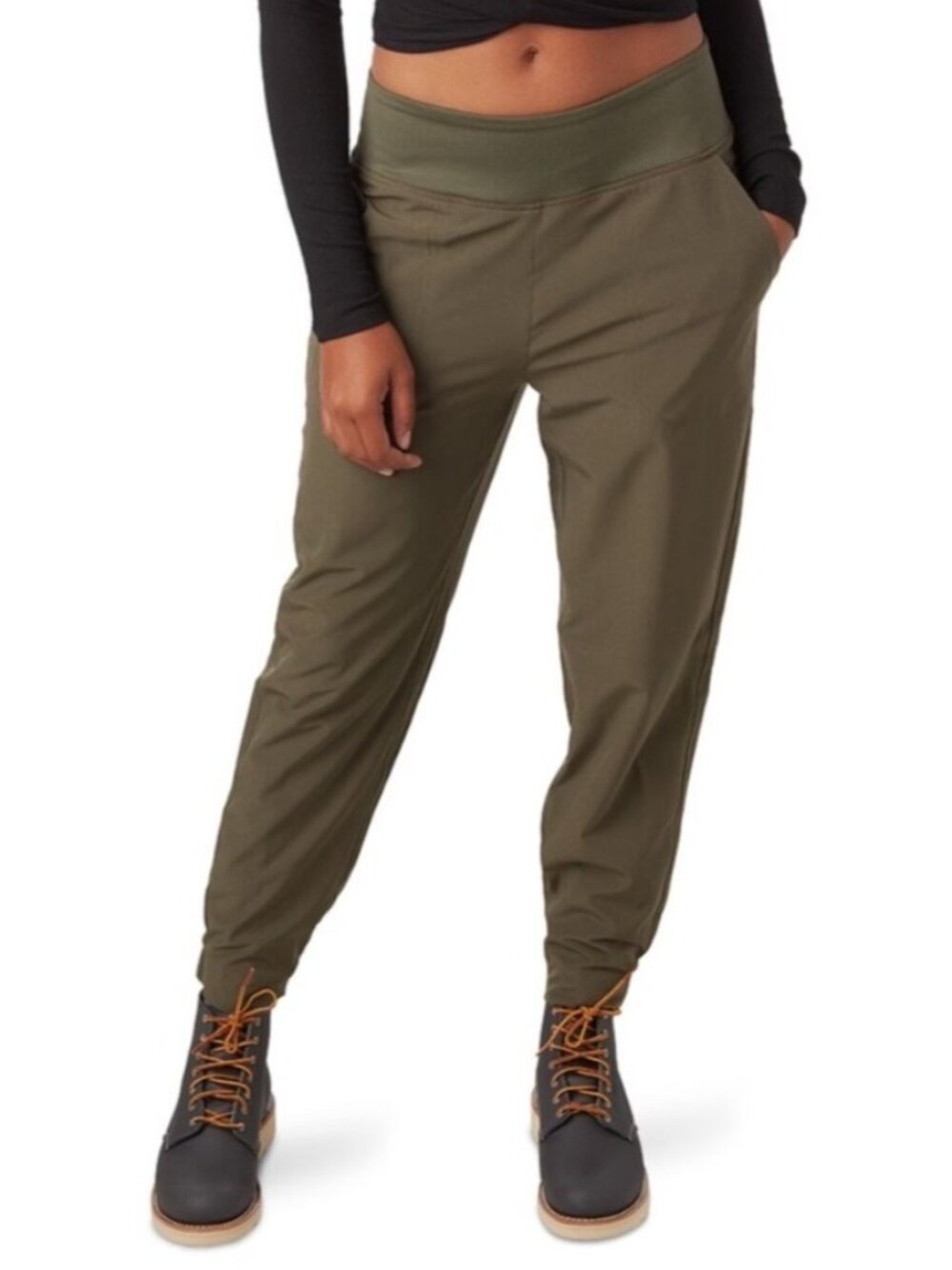 Patagonia Women's Sz Large Green Lightweight Recycled Joggers Pants